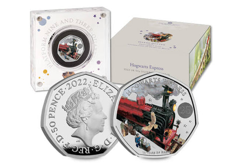 UK Silver Proof 50p: Hogwarts Express