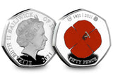 RBL Centenary Heritage Poppy Silver 50p