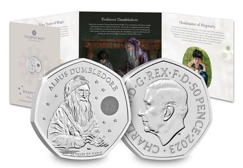 UK 2023 Albus Dumbledore 50p BU Pack