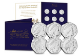 QEII 95th Birthday BU 50p Set