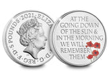 UK 2021 Remembrance Day £5 BU Pack