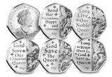 The National Anthem Silver Proof 50p Set