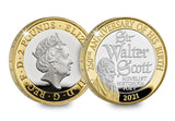 UK 2021 Sir Walter Scott Silver Proof £2 Coin