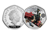 UK Silver Proof 50p: Hogwarts Express