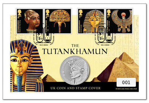 UK 2022 £5 Tutankhamun Coin Cover